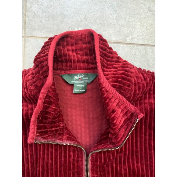 Vintage Women's L Woolrich Charcoal Gray Christmas Wool Zip Front Vest - Picture 3 of 10